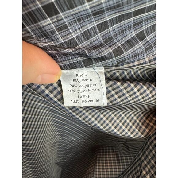 JOSEPH ABBOUD gray herringbone wool blend mens suit jacket blazer 2XLT NWT - Picture 13 of 14